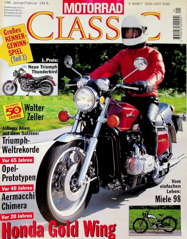 Deckblatt Motorrad Classic (01/1996)